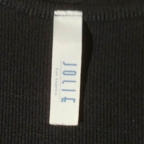 Jolie Los Angeles Black Criss Cross Tank Top,Size S - Picture 2 of 4